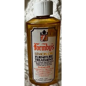 NOS Vintage Formby's Lemon Oil Furniture Treatment 8 Ounce